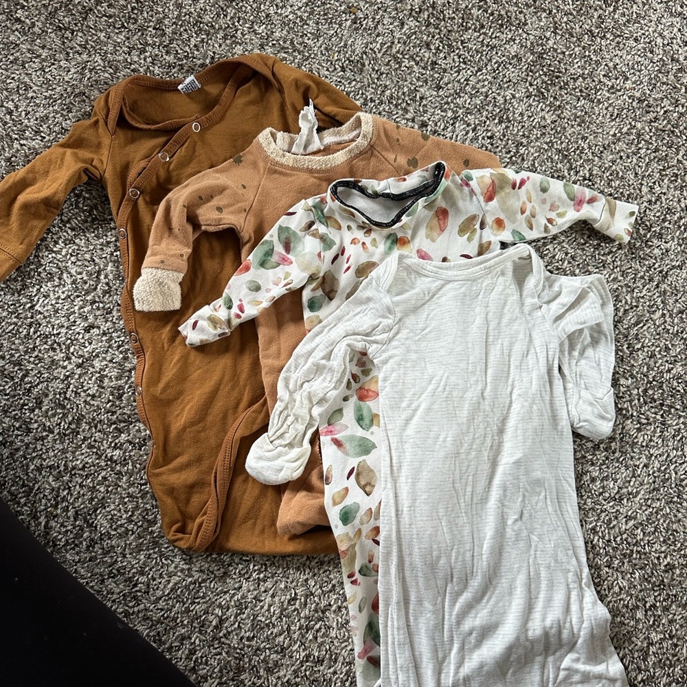 Cozy Baby Sleepers Bundle in Neutral Tones